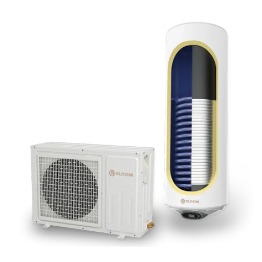 Термопомпен бойлер 150л., със соларна серпентина, емайлиран - HPWH150S