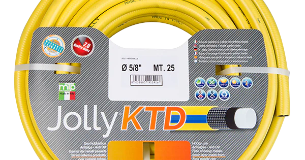 Петслоен градински маркуч с оплетка JOLLY 1" 25м - Маркуч, 5-слоен ...