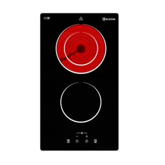 Стъклокерамичен готварски плот с разширяема нагревна зона