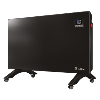 Подов конвектор с дистанционно Wi-Fi управление ELDOM Galant в черен цвят, 2 kW Подов конвектор с дистанционно Wi-Fi управление ELDOM Galant в черен цвят, 2 kW