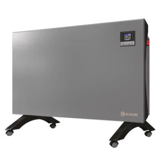 Подов конвектор с дистанционно Wi-Fi управление ELDOM Galant в сребрист цвят, 2 kW