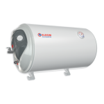 Бойлер ЕЛДОМ 50, 2 kW, хоризонтален, емайлиран, изводи отляво