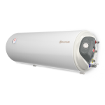 Комбиниран бойлер 80l, дясна серпентина, хоризонтален, емайлиран