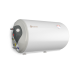 Комбиниран бойлер 80 l, с лява серпентина, хоризонтален, емайлиран, голям диаметър