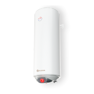 Бойлер 80 ЕЛДОМ Еврика с керамичен нагревател, 2 kW, емайлиран, малък диаметър Бойлер 80 ЕЛДОМ Еврика с керамичен нагревател, 2 kW, емайлиран, малък диаметър