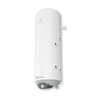 Комбиниран бойлер 80 л, с дясна серпентина, неръждаем, малък диаметър