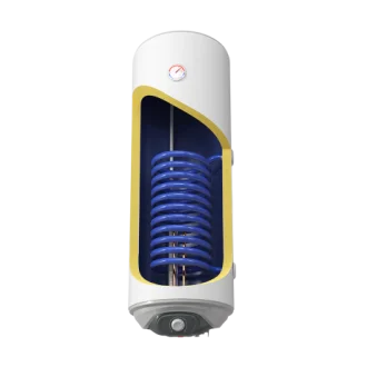 Комбиниран бойлер 80 л, с дясна серпентина, емайлиран, малък диаметър