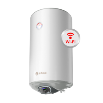 Бойлер ЕЛДОМ 80, 3 kW с интелигентно Wi-Fi електронно управление, емайлиран,голям диаметър Бойлер ЕЛДОМ 80, 3 kW с интелигентно Wi-Fi електронно управление, емайлиран,голям диаметър