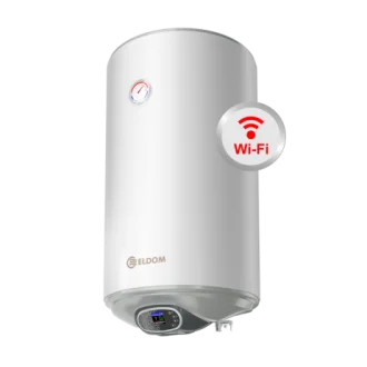Бойлер ЕЛДОМ 80, 3 kW с интелигентно Wi-Fi електронно управление, емайлиран,голям диаметър