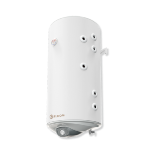 Комбиниран бойлер 100 л, с две десни серпентини, емайлиран