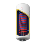Комбиниран бойлер 120 л, с две паралелни десни серпентини, емайлиран