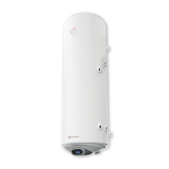 Комбиниран бойлер 150 л, с електронно управление, ниска дясна серпентина, неръждаем