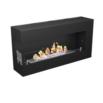 Биокамина Blues 800 х 400 BOX лява + стъкла, ъглова