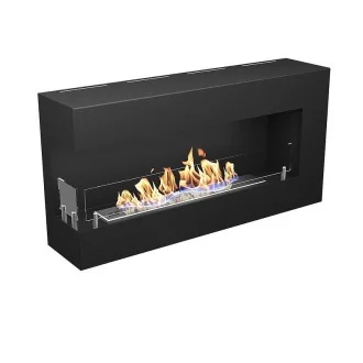 Биокамина Blues 800 х 400 BOX лява + стъкла, ъглова