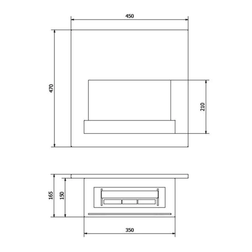 Биокамина BOARD BW Биокамина BOARD BW