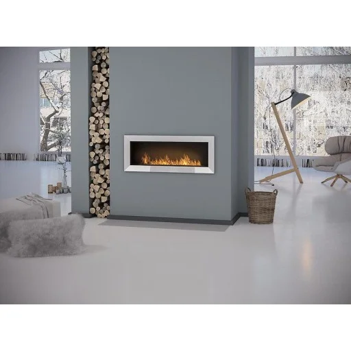 Биокамина Frame 1200 White + стъкло - Frame1200W