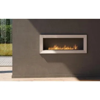 Биокамина Frame 1200 Inox + стъкло