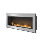 Биокамина Frame 1200 Inox + стъкло