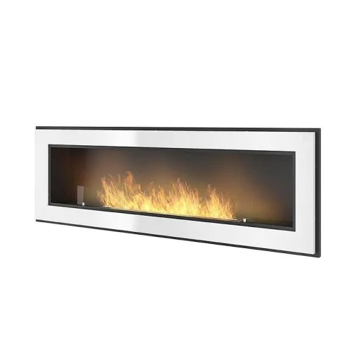 Биокамина Frame 1500 White + стъкло - Frame1500W
