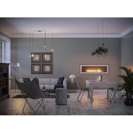 Биокамина Frame 1500 White + стъкло - Frame1500W