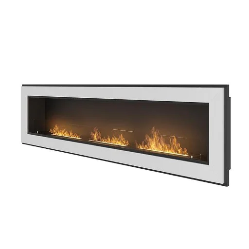 Биокамина Frame 1800 White + стъкло