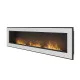 Биокамина Frame 1800 White + стъкло