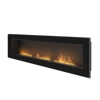 Биокамина Frame 1800 Black + стъкло Биокамина Frame 1800 Black + стъкло