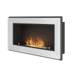 Биокамина Frame 900 White + стъкло