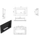 Биокамина Infinity 650 х 400 Black Биокамина Infinity 650 х 400 Black