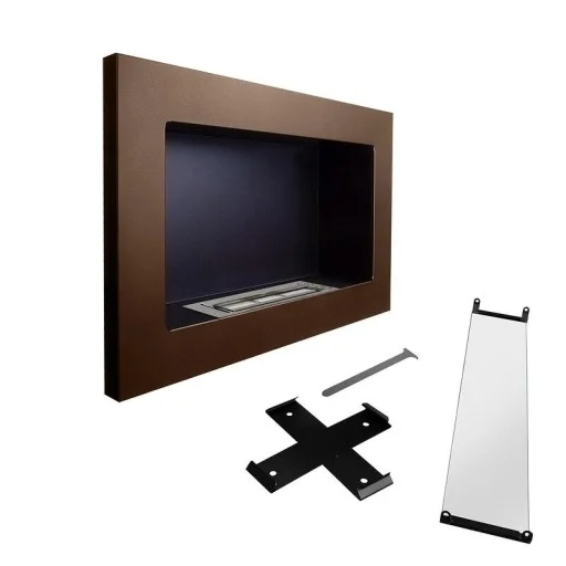 Биокамина Infinity 650 х 400 Copper Slim + стъкло - 650 х 400 Copper-glass-slim