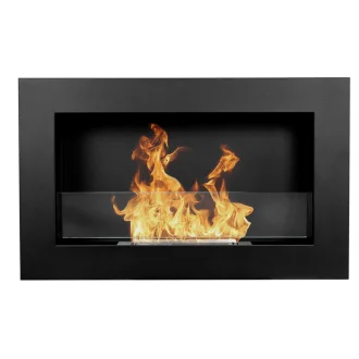 Биокамина Infinity Black Slim 650 х 400 + стъкло