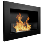 Биокамина Infinity Black Slim 650 х 400 + стъкло