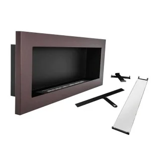 Биокамина Infinity 900 х 400 Copper Slim + стъкло