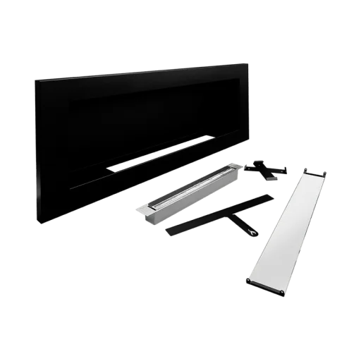 Биокамина Infinity 900 х 400 Black Slim + стъкло