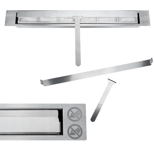 Биокамина Infinity 900 х 400 Black Slim + стъкло