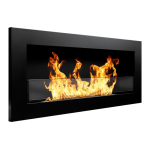 Биокамина Infinity 900 х 400 Black Slim + стъкло