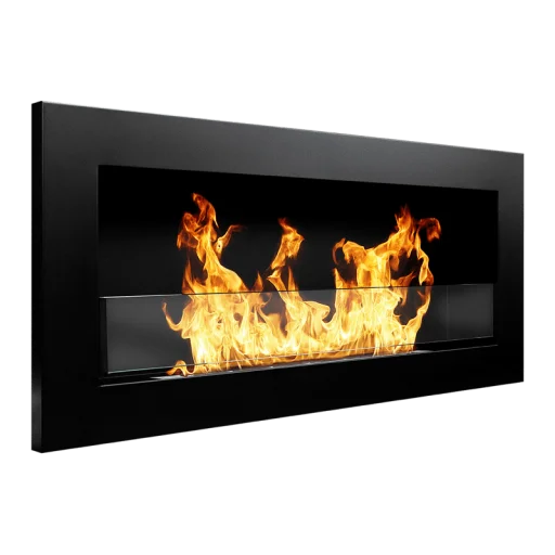Биокамина Infinity 900 х 400 Black Slim + стъкло