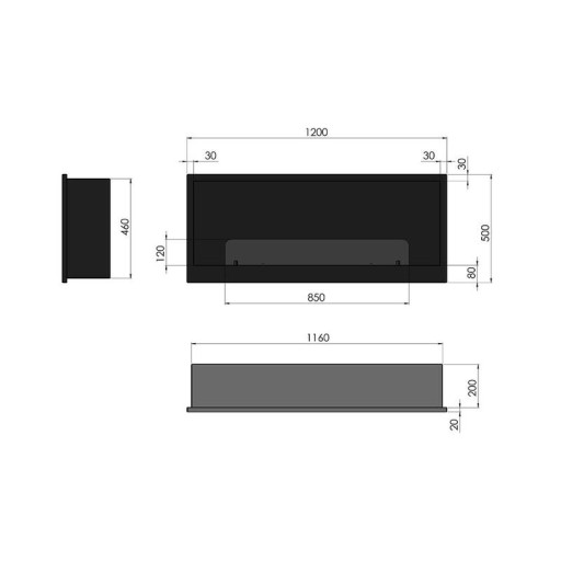 Биокамина Inside 1200 Биокамина Inside 1200