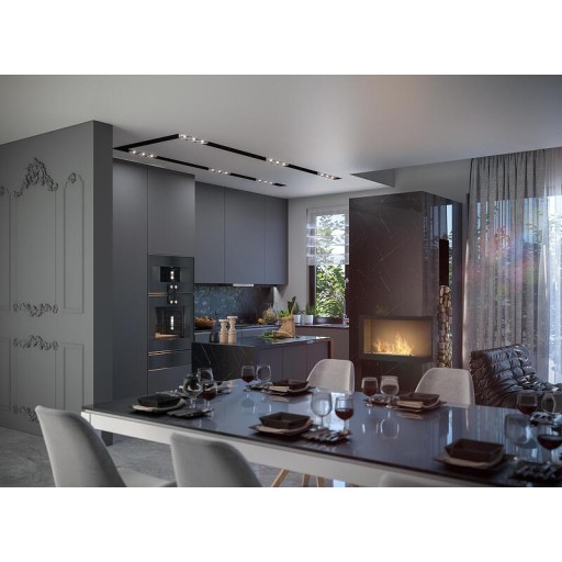 Биокамина Inside 840 Дясна, ъглова + стъклo Биокамина Inside 840 Дясна, ъглова + стъклo