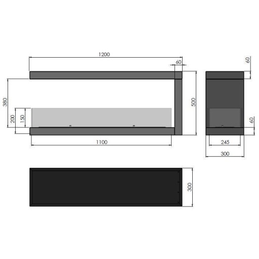 Биокамина Inside U 1200 Биокамина Inside U 1200