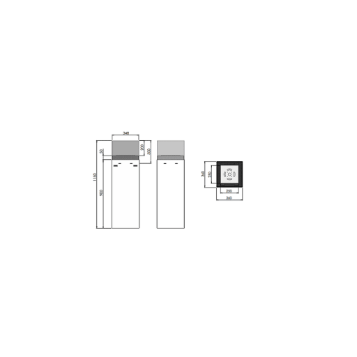 Биокамина Instand 1150 White Биокамина Instand 1150 White