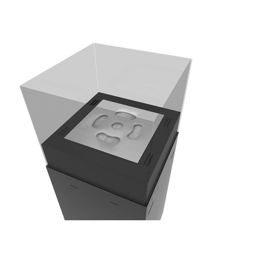 Свободностояща биoкамина TOWER 850 ЧЕРНА