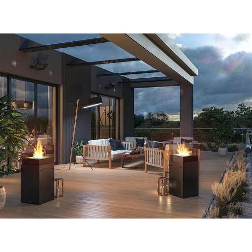 Свободностояща биoкамина TOWER 850 ЧЕРНА