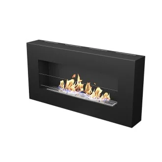 Биокамина Jazz 800 х 400 BOX Black+ стъкло