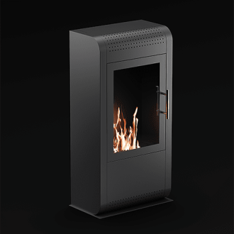 Стояща биокамина Giga Nero 3kw Стояща биокамина Giga Nero 3kw