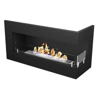 Биокамина Soul 800 х 400 дясна + стъкла, ъглова
