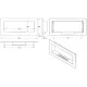 Биокамина UNIFLAM 90х40 WHITE - UF-BIO-90x40-WHITE