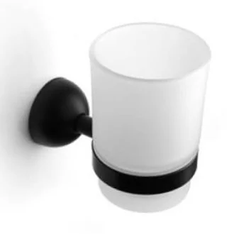 Чаша за четки за зъби Classico black, черен мат