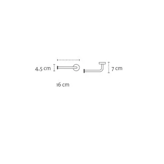 Държач за тоалетна хартия Moderno black, черен мат