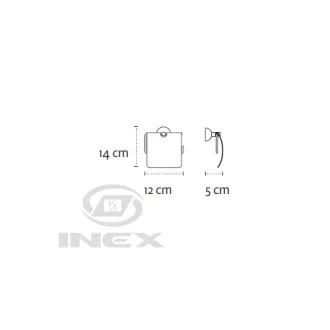 Държач за тоалетна хартия с капак Classico, хром